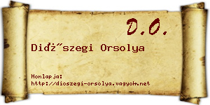 Diószegi Orsolya névjegykártya