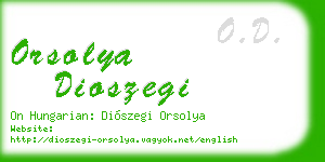 orsolya dioszegi business card
