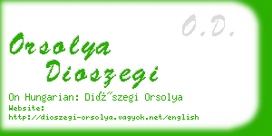 orsolya dioszegi business card